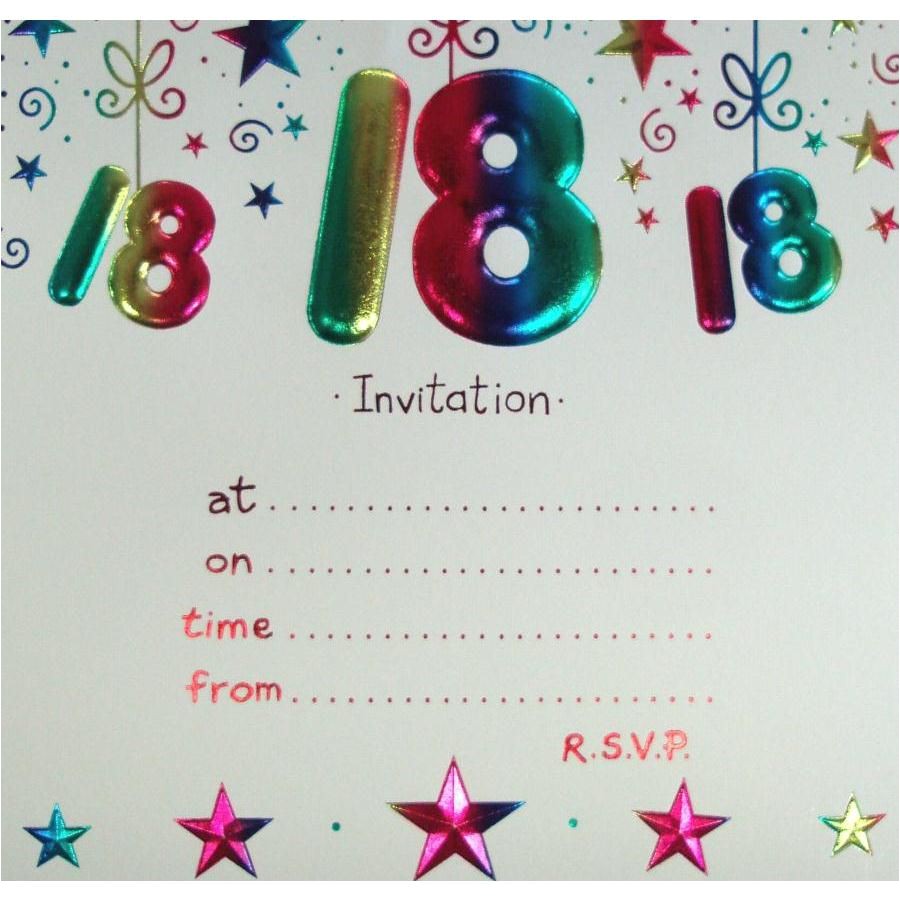 18th birthday invitation templates free