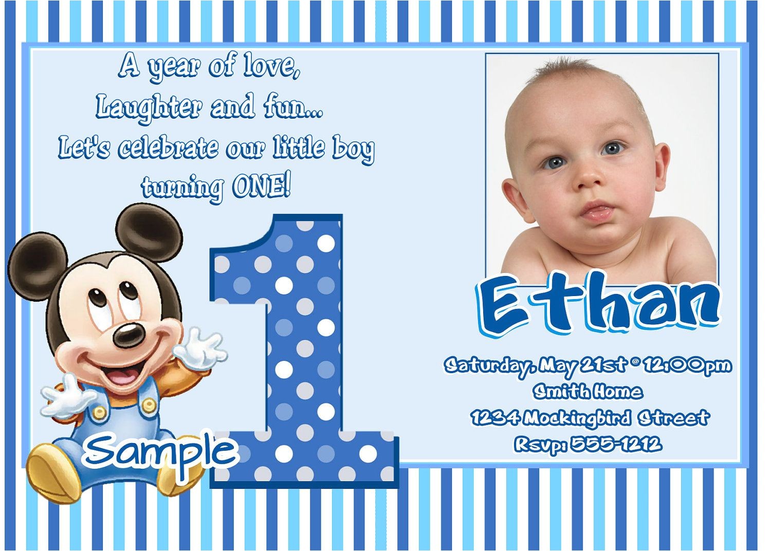  1st Birthday Invitation Letter Sample Wmmfitness