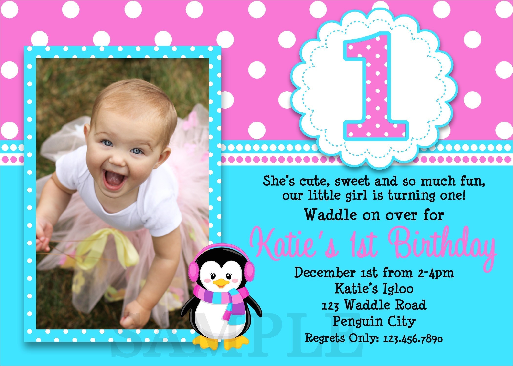 sample invitation letter for first birthday party
