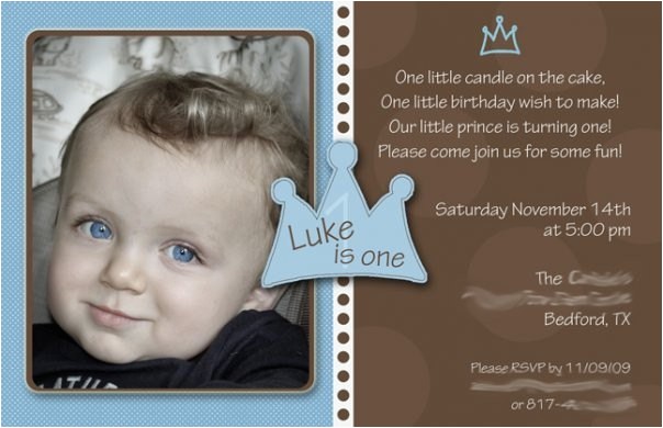 baby boy 1st birthday invitation little
