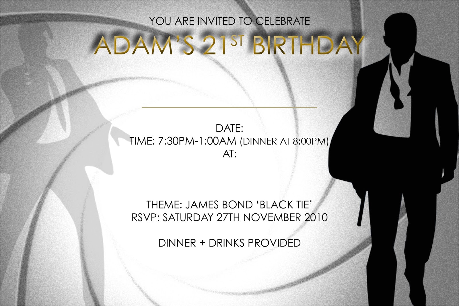 21st birthday invitations designs