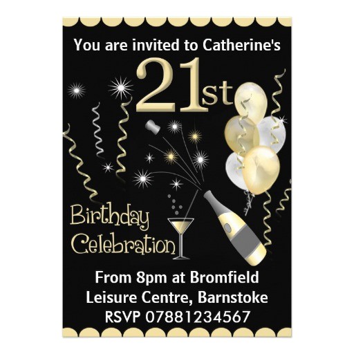21st birthday invitations