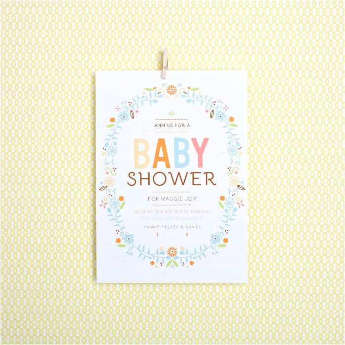 unique baby shower invitations