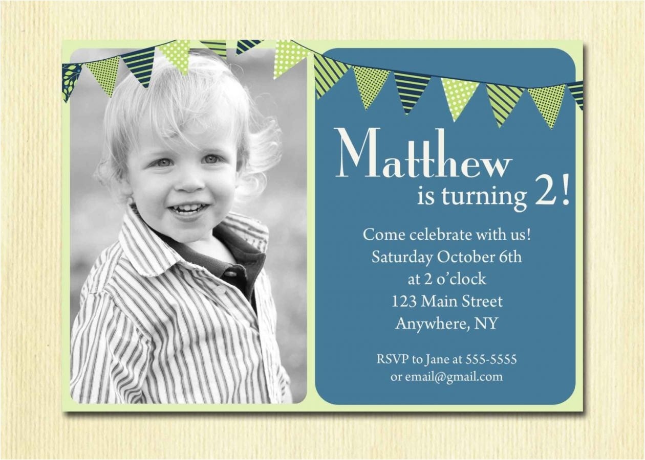 2nd birthday invitation cards templates for boys