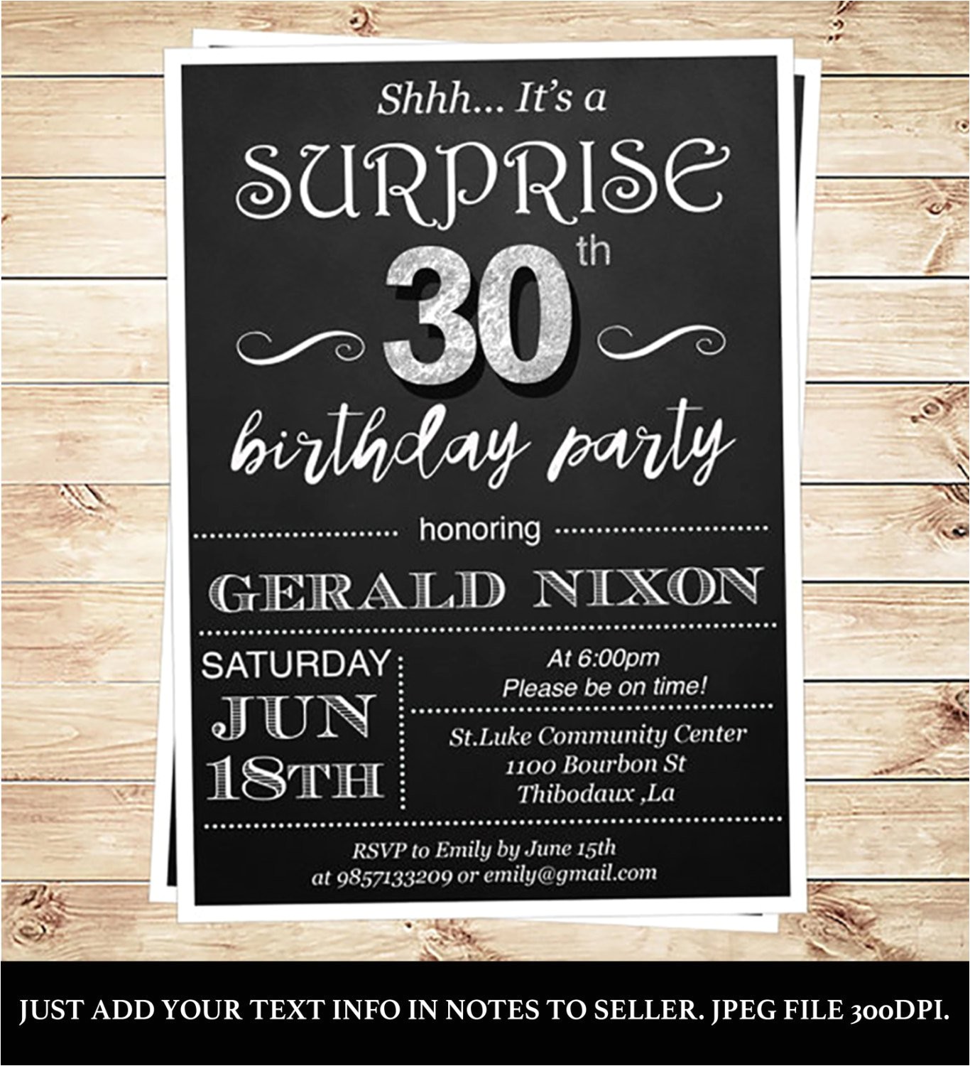 30th birthday invitations templates free printable