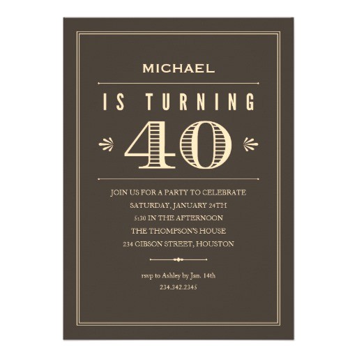40th birthday quotes for men
