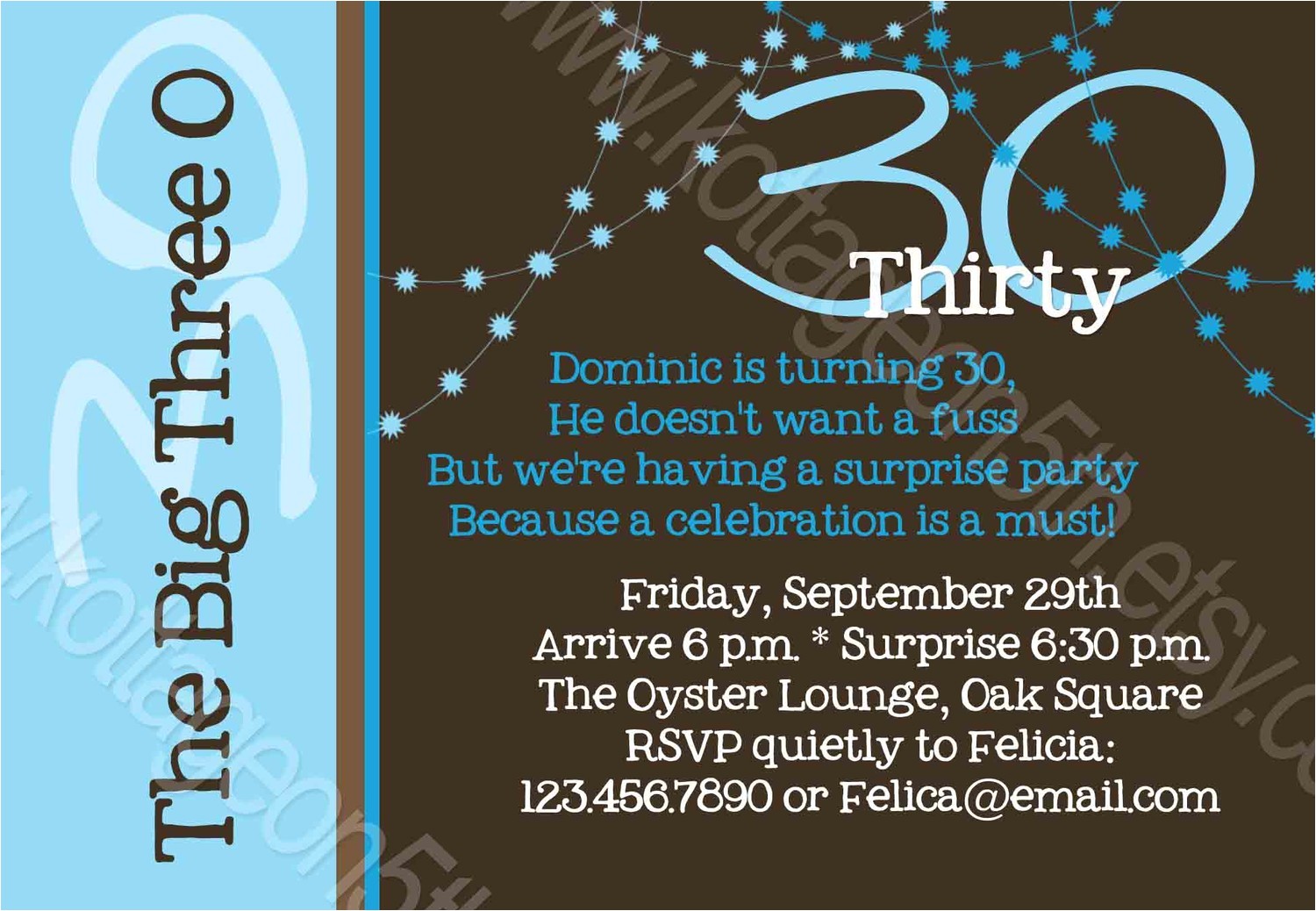 invitation 40th birthday party men