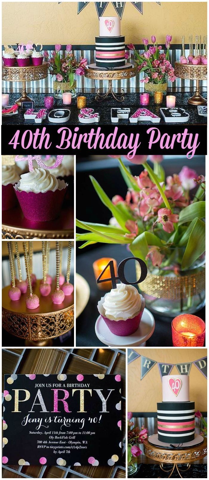 40th birthday party themes