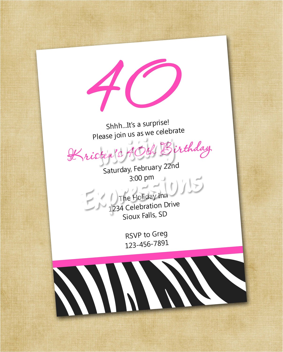 top 13 40th birthday party invitation wording