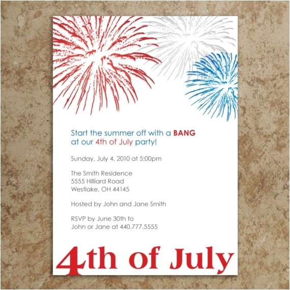 4th of july invites