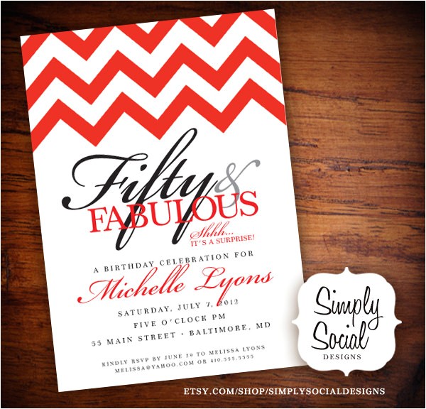 surprise 50th birthday party invitations