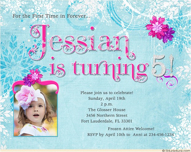 5th birthday party invitation wording