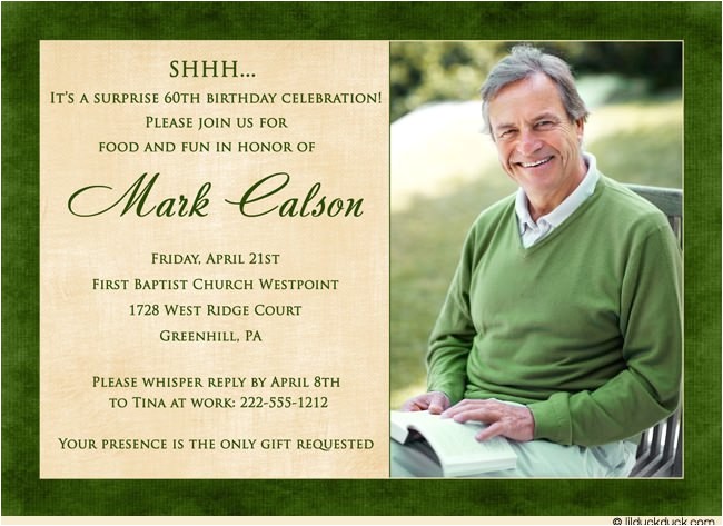 60th birthday invitation wording