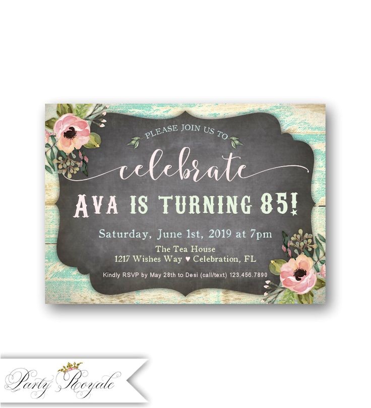 70th birthday invitations