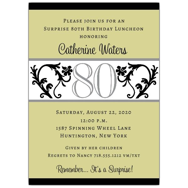 quotes for 80th birthday invitation
