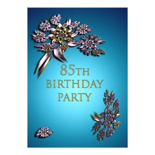 85th birthday party invitation