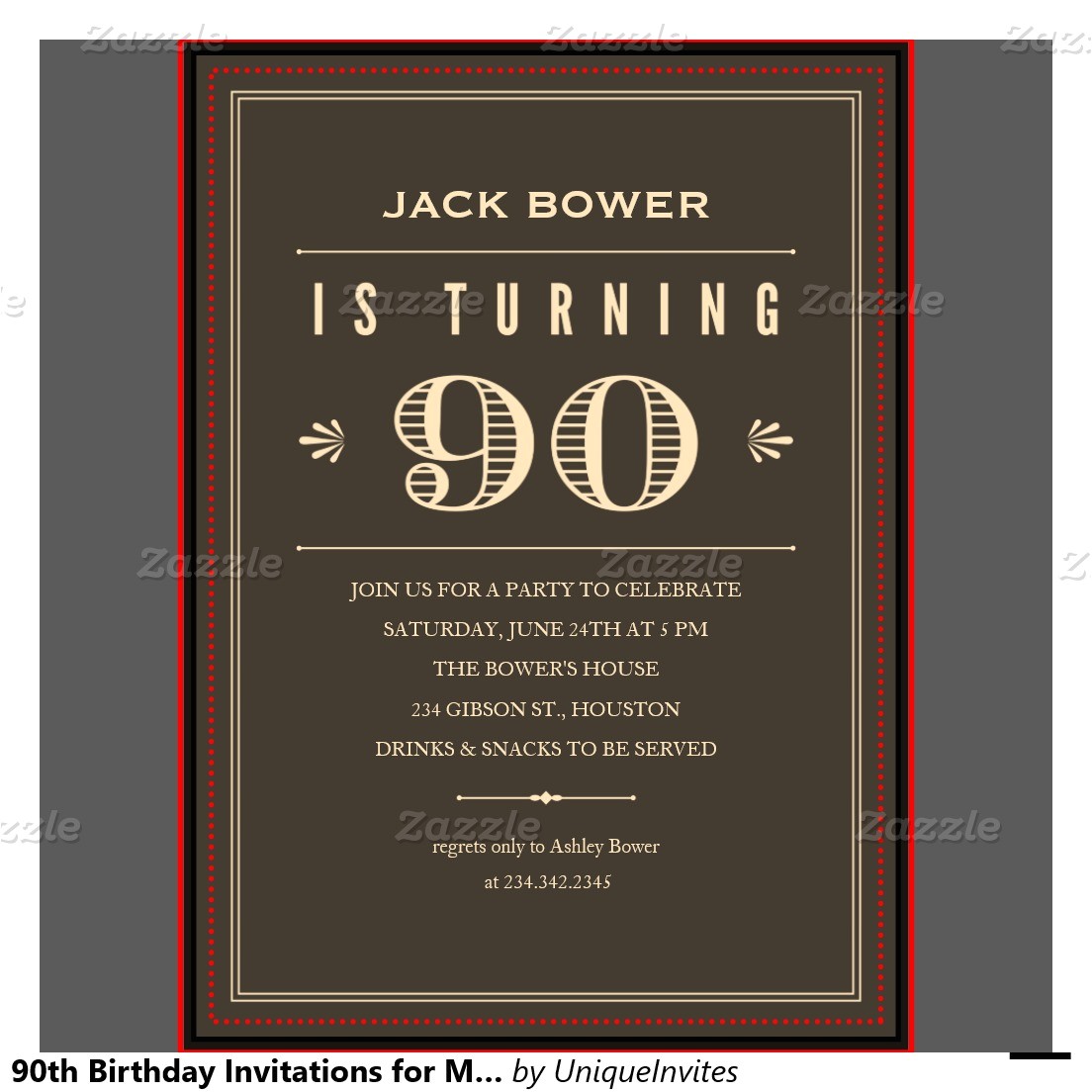 free printable 90th birthday invitations