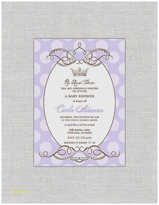 a new little princess baby shower invitations