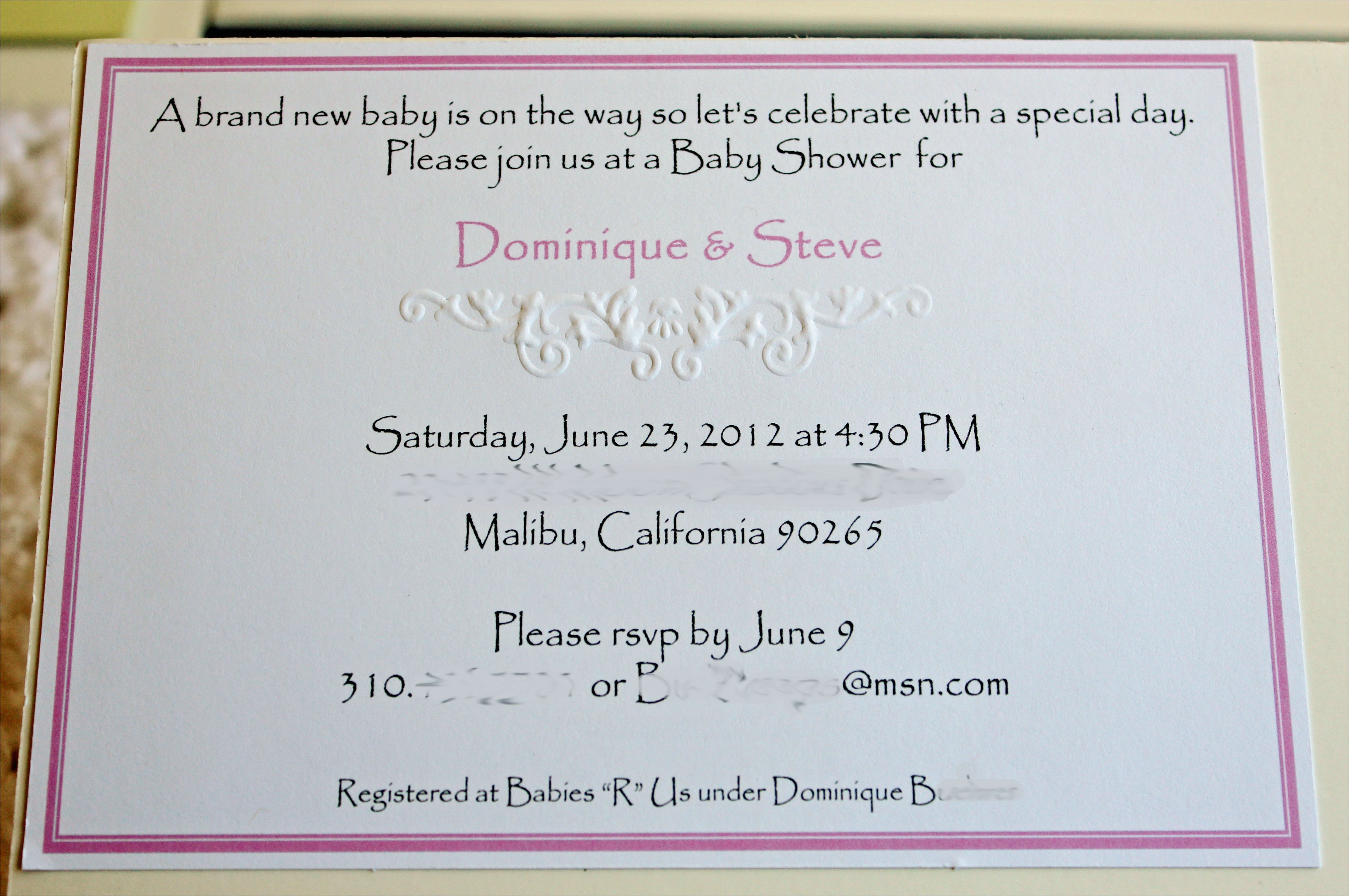 all white baby shower invitations