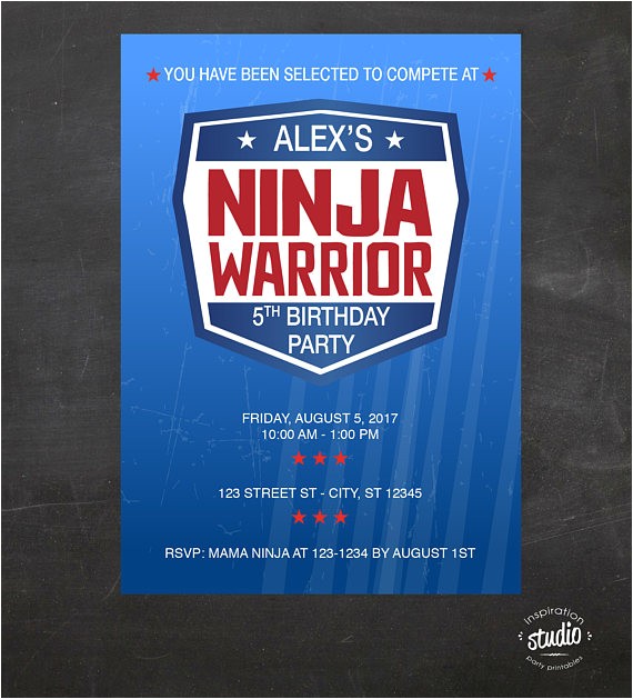 american ninja warrior inspired birthday party