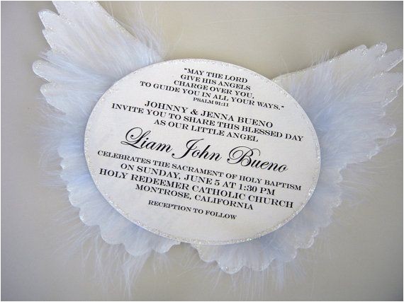 angel wings invitations