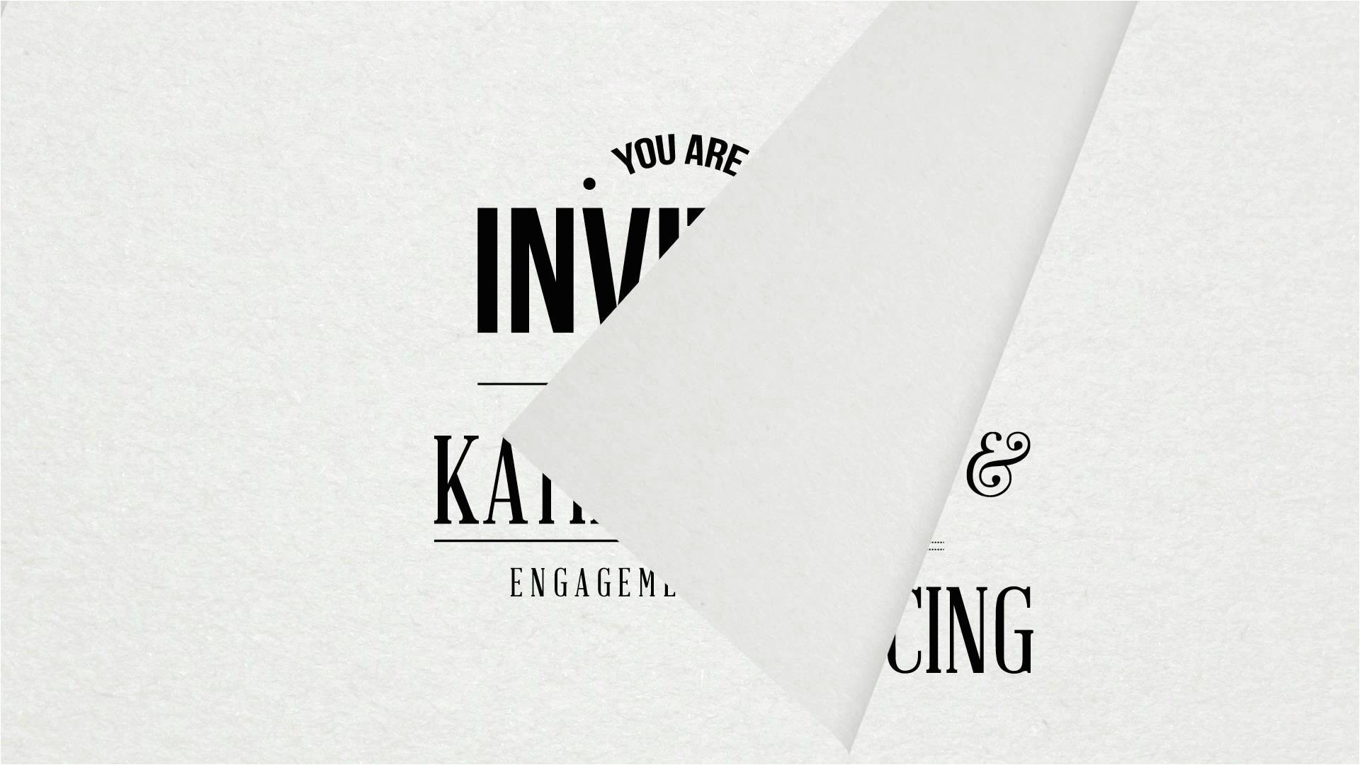 invitation card animation
