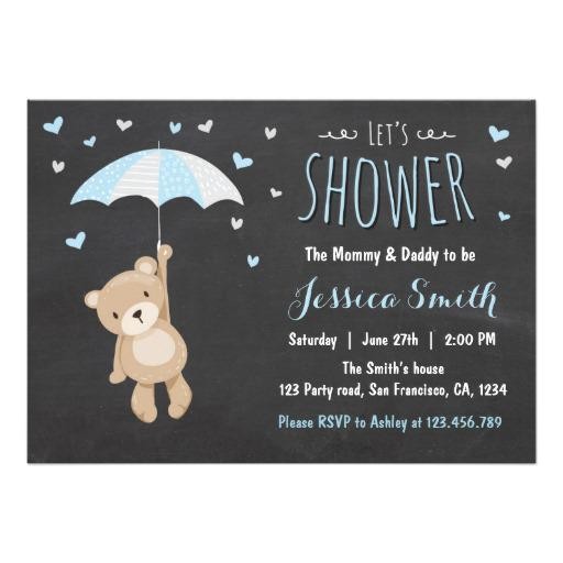 boy baby shower invitations