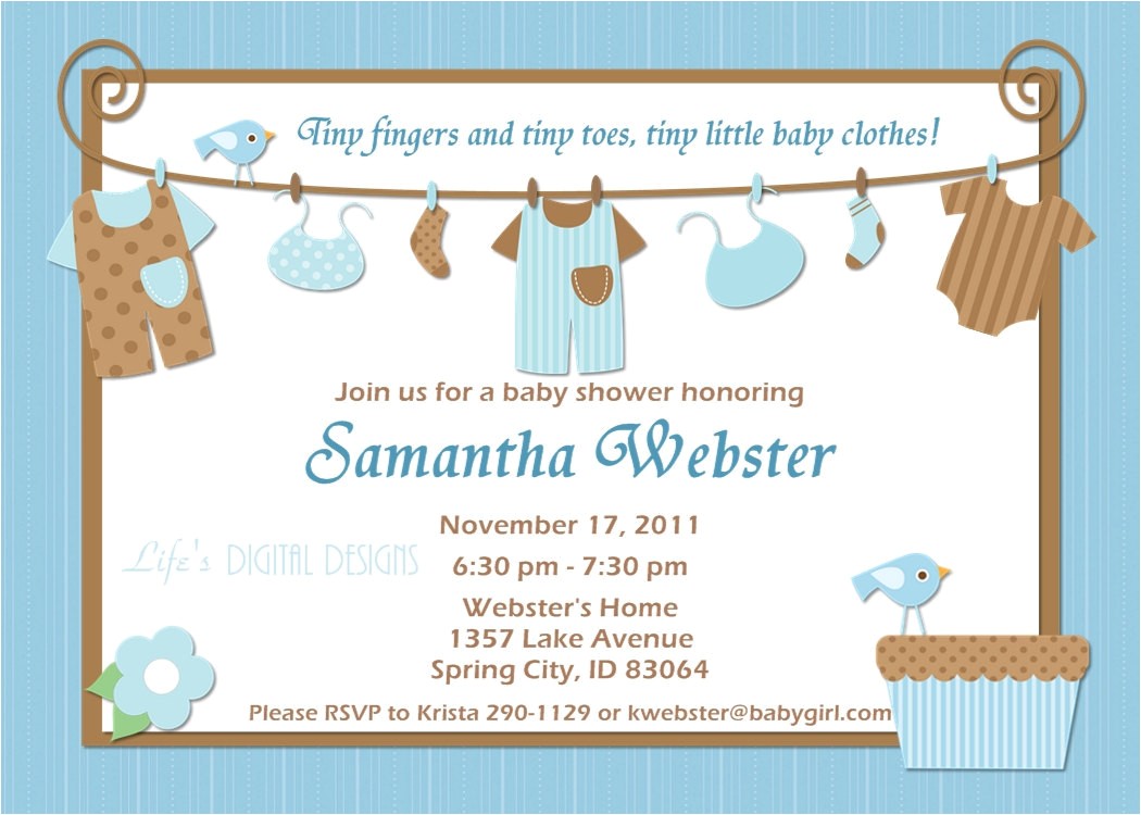 ideas for boys baby shower invitations