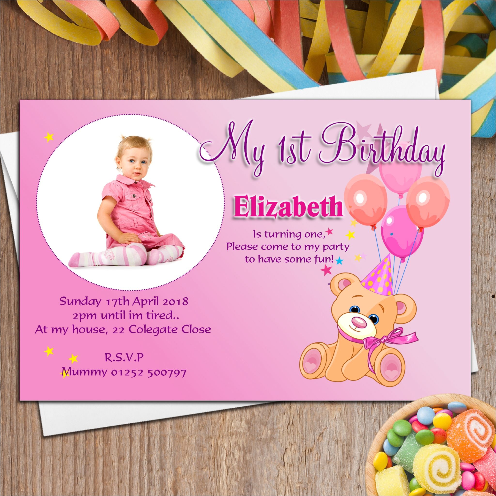 Baby First Birthday Invitation Card Matter Baby Birthday Invitation Card Matter In Marathi Various