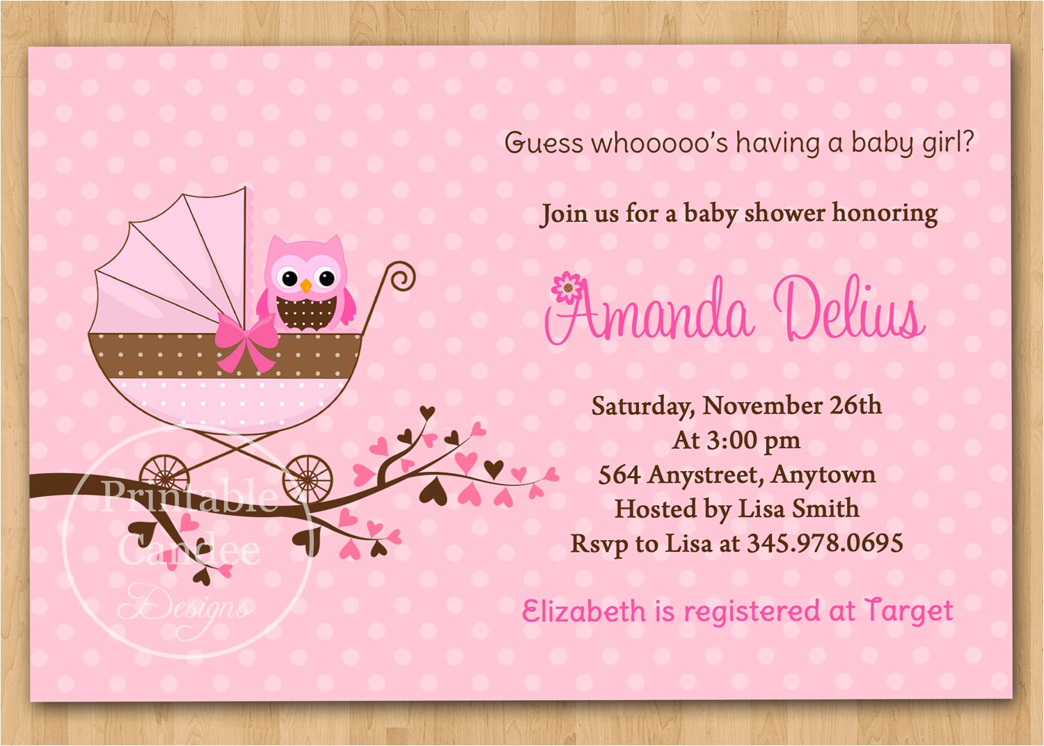free printable baby shower invitations for girls 2