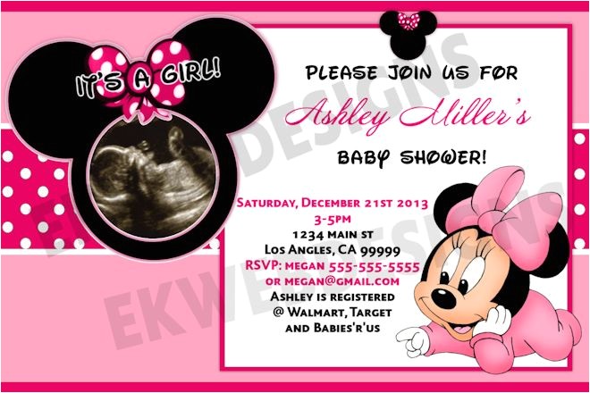 minnie mouse baby shower decorations