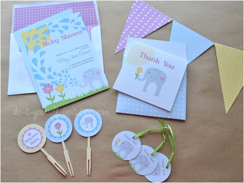 do it yourself baby shower invitations templates