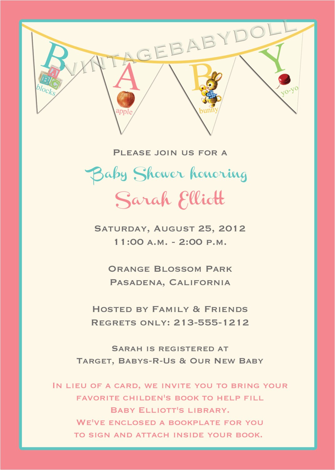 wording for baby shower invitations asking for t cards