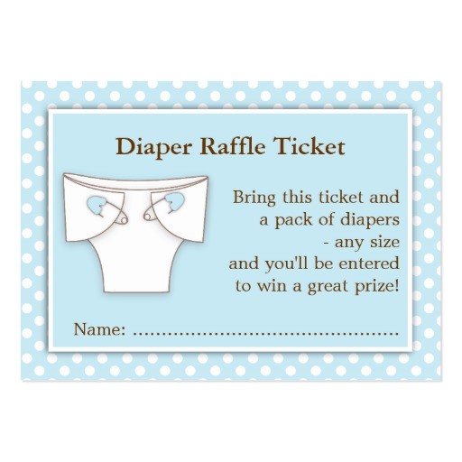 diaper raffle tickets