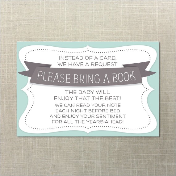 instant baby shower book request