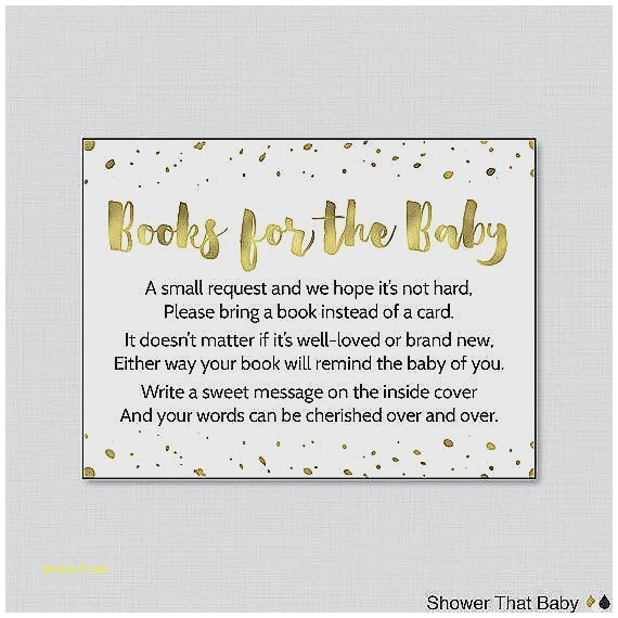baby shower invitation wording bring books instead of card