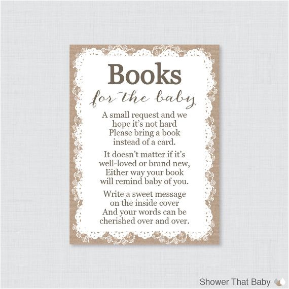 baby shower invitations bring a book instead of card