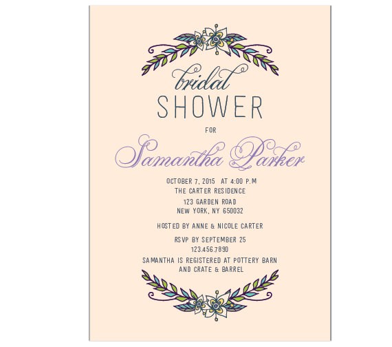 bridal shower invitations office depot