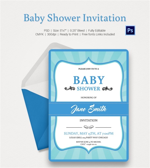 baby shower invitation template