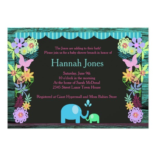 under the sea baby shower invitations