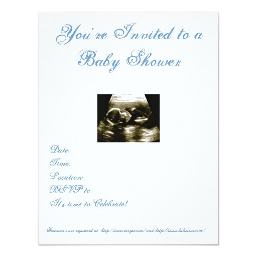 ultrasound baby shower invitation