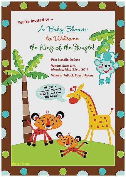 baby shower invitations zoo animal theme