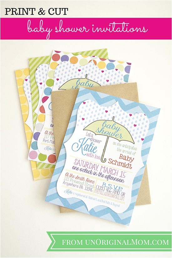 baby shower invitations with your silhouette