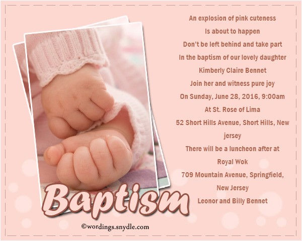 baptism invitation wording samples