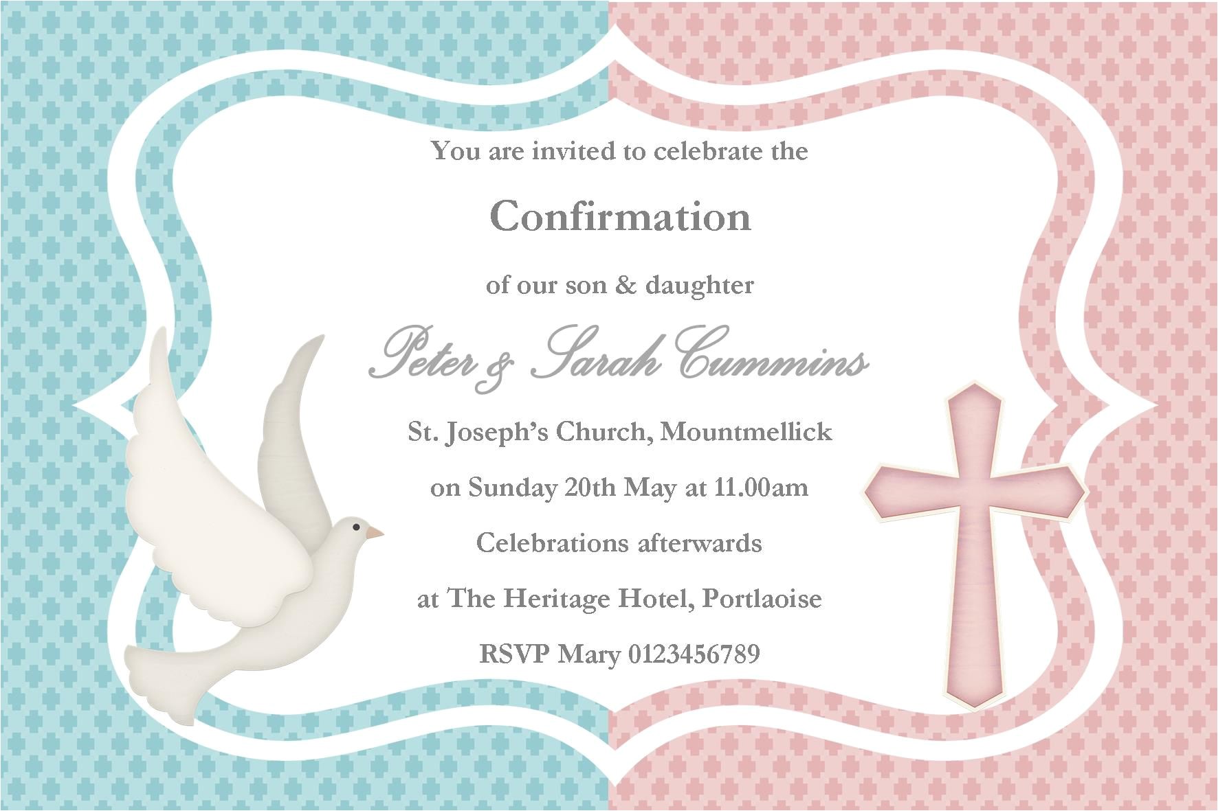 twin baptism invitations