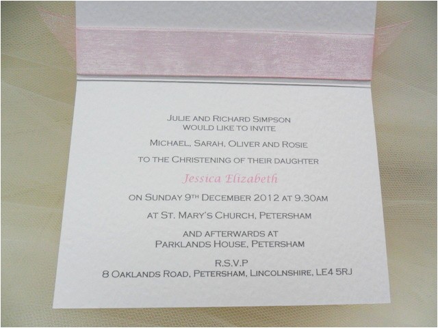 personalised christening invitations