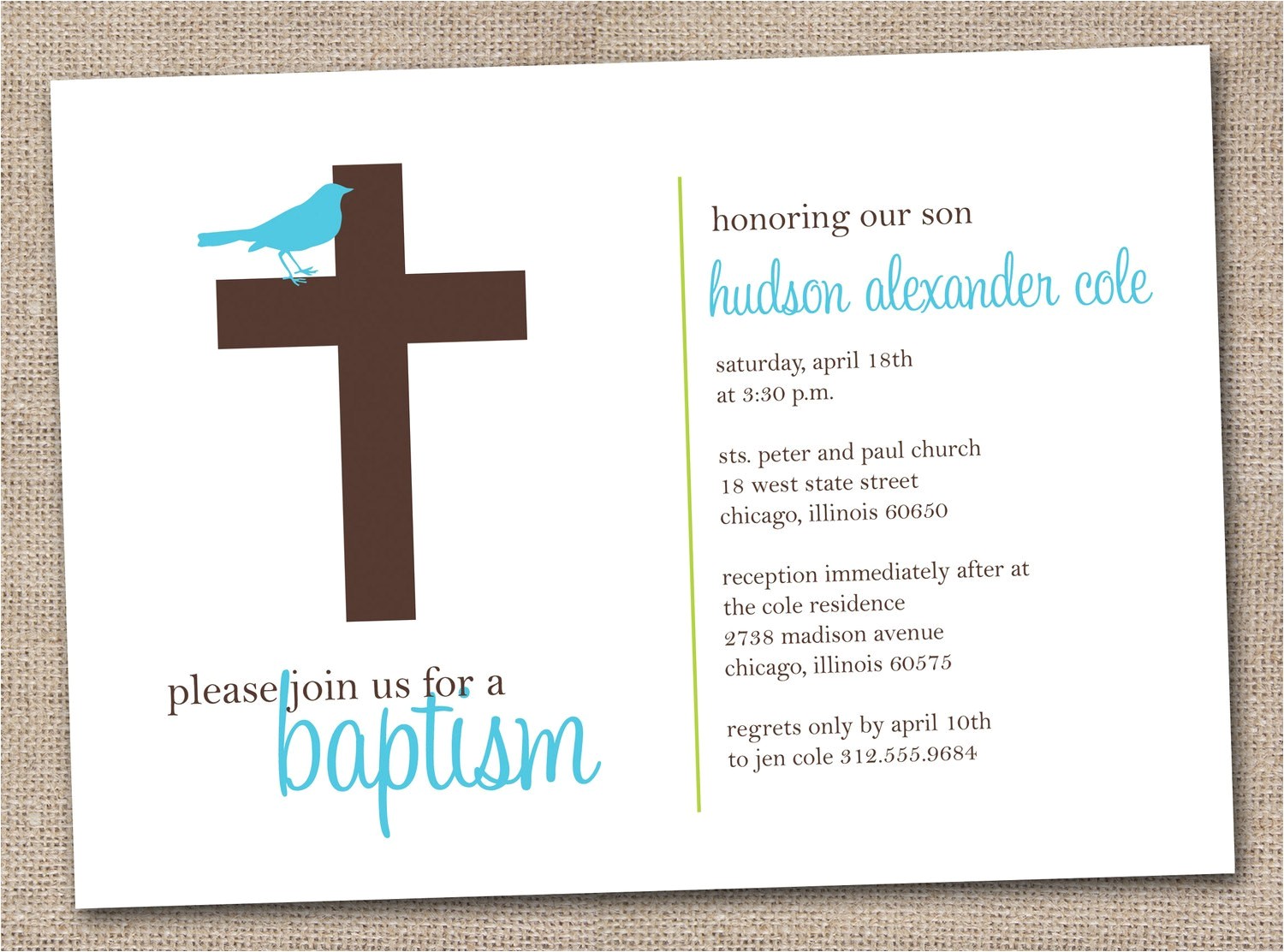 printable baptism invitations blue and