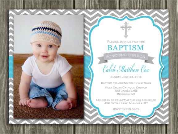 christening invitations boy