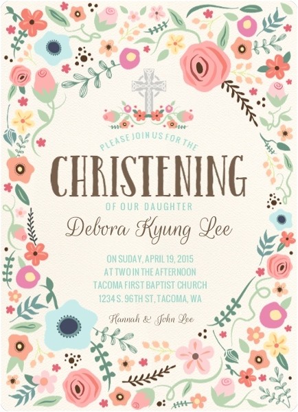 formal christening invitation wording