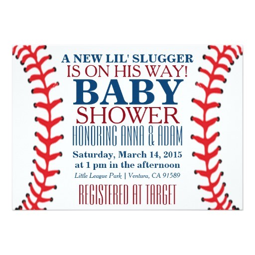 all star baseball baby shower invitations